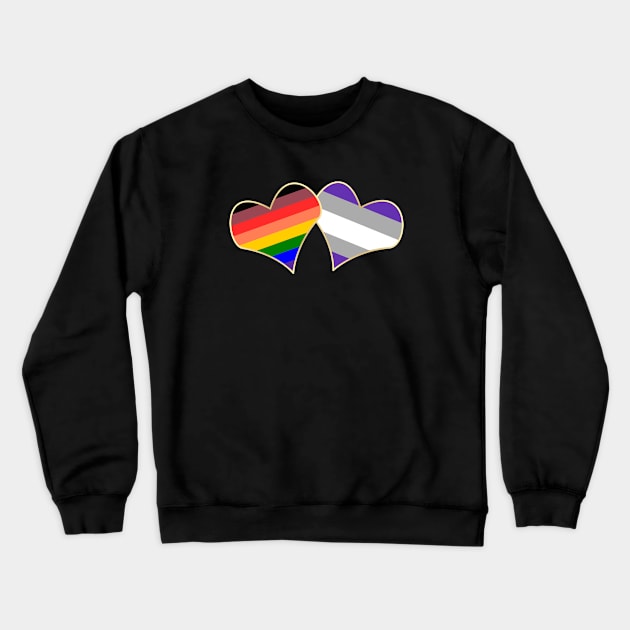 Split Attraction Crewneck Sweatshirt by traditionation